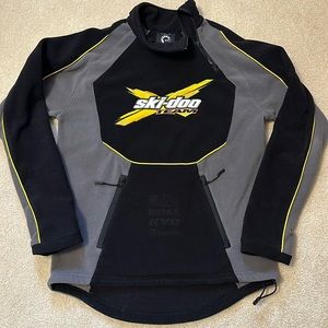 Ski-doo Team BRP black gray and yellow fleece with Rotax coller Men’s si…